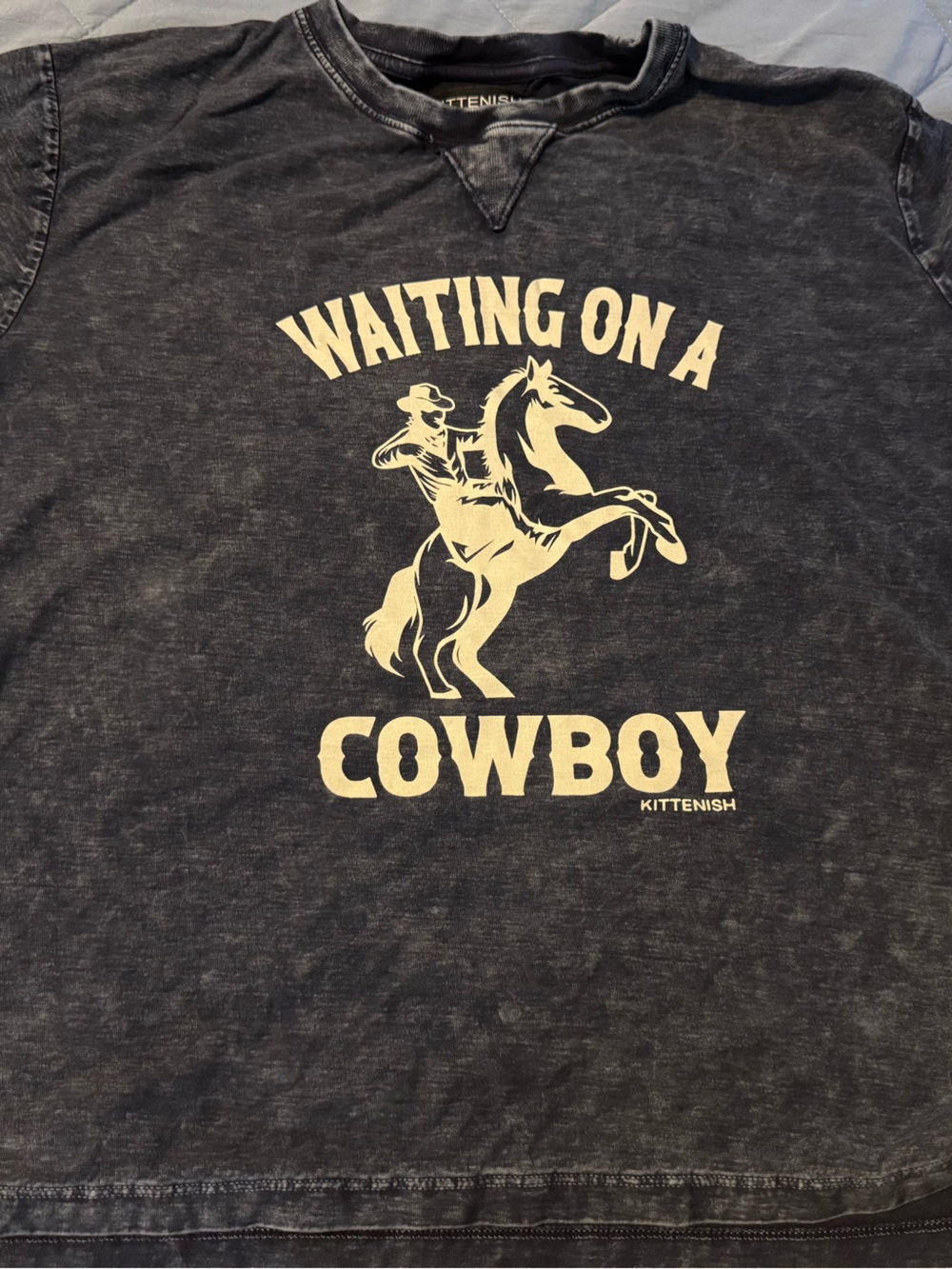 Waiting on a Cowboy - Kittenish Tee